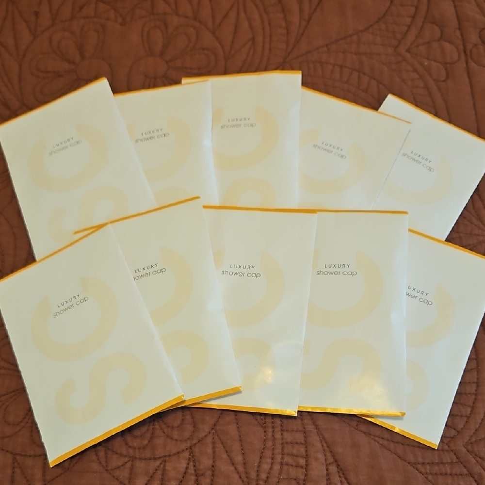 Lot 0f 10 - Sealed Travel Luxury Shower Caps